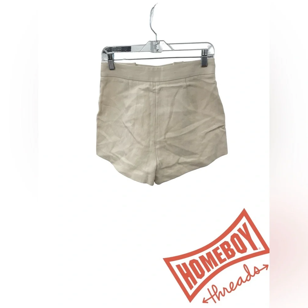 Zara High Waist Beige Shorts
